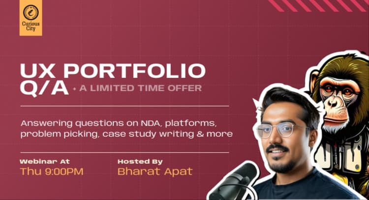 livesession | UX Portfolio Q/A by Bharat